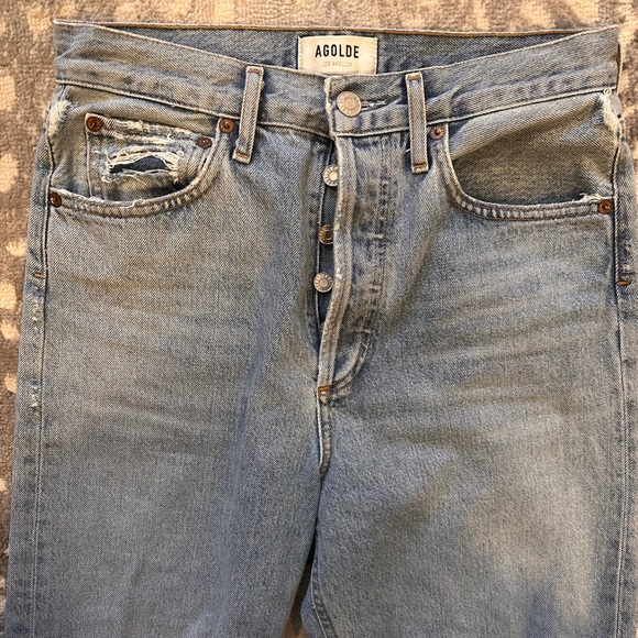 Agolde 90s distressed light wash jeans, 25 - Picture 3 of 11